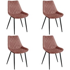 Komplektis 4 tooli Akord SJ.0488, roosa hind ja info | Söögilaua toolid, köögitoolid | kaup24.ee