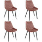 Komplektis 4 tooli Akord SJ.0488, roosa hind ja info | Söögitoolid, baaritoolid | kaup24.ee