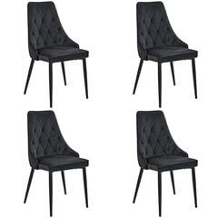 комплект из 4 стульев Akord SJ.054, черный цена и информация | Стулья для кухни и столовой | kaup24.ee