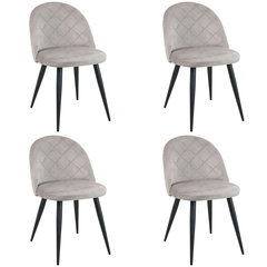 комплект из 4 стульев Akord SJ.077, серый цена и информация | Стулья для кухни и столовой | kaup24.ee