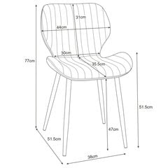 4 tooli Akord SJ.17, roheline, komplekt Akord SJ.17 hind ja info | Söögilaua toolid, köögitoolid | kaup24.ee