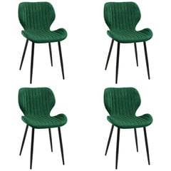 комплект из 4 стульев Akord SJ.17, зеленый цена и информация | Стулья для кухни и столовой | kaup24.ee