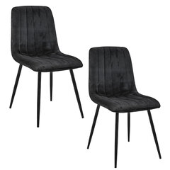 комплект из 2 стульев Akord SJ.9, черный цена и информация | Стулья для кухни и столовой | kaup24.ee