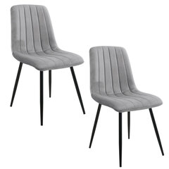 комплект из 2 стульев Akord SJ.9, серый цена и информация | Стулья для кухни и столовой | kaup24.ee