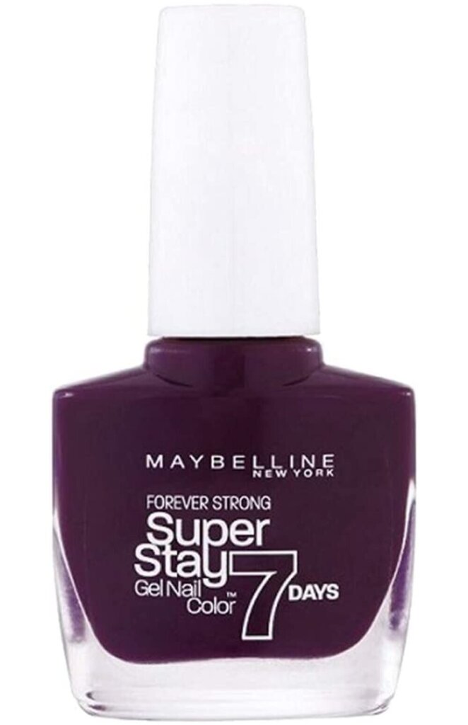 Küünelakk Maybelline Forever Strong Super Stay 7 Days Nail Polish Nr. 05 Extreme Black Current, 10 ml цена и информация | Küünelakid, küünetugevdajad | kaup24.ee