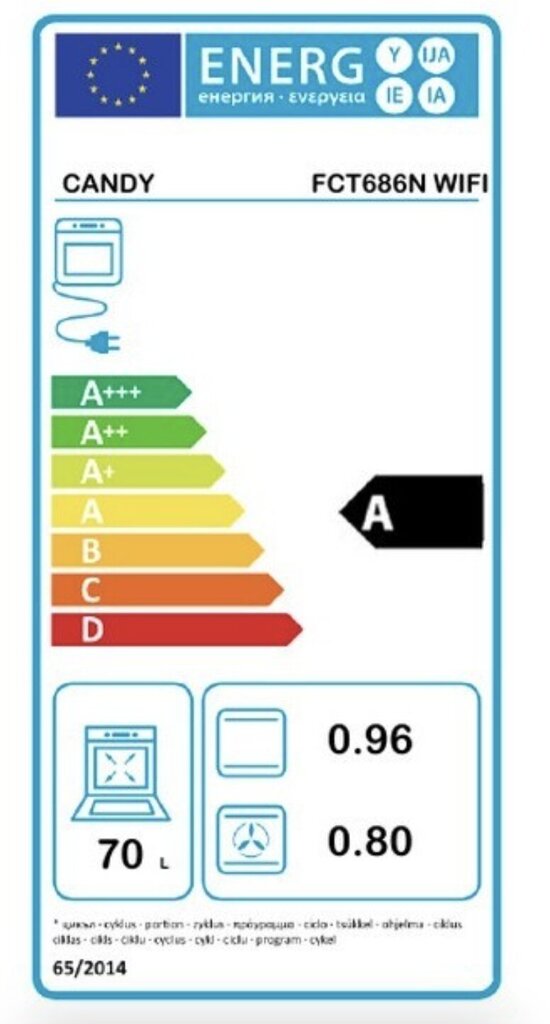 Candy FCT686N hind ja info | Ahjud | kaup24.ee