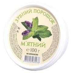 Зубной порошок Мятный, FARMAKOM, 100 г цена и информация | Для ухода за зубами | kaup24.ee