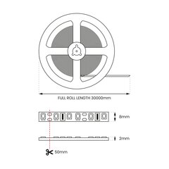 led ribad, 320/m 3000k ip20 hind ja info | Milagro Sanitaartehnika, remont, küte | kaup24.ee