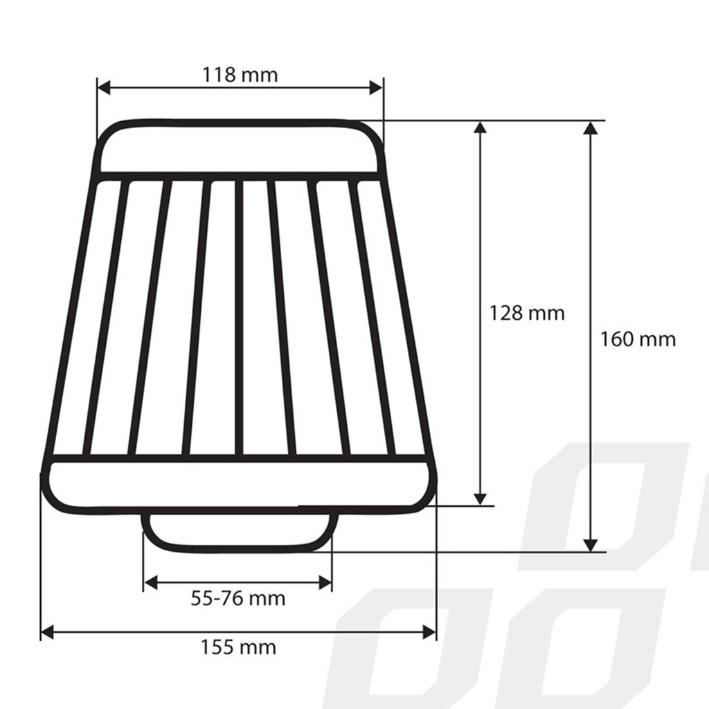 Koonusfilter Amio 02546, AF Black цена и информация | Lisaseadmed | kaup24.ee