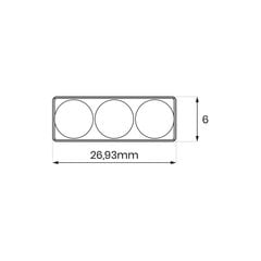 LED-moodul, eco-ssmini3, 4000k hind ja info | LED ribad | kaup24.ee