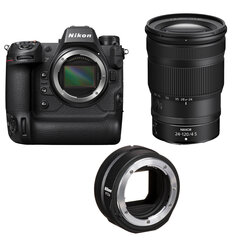 Nikon Z 9 (Z9) + Nikkor Z 24-120mm f/4 S + FTZ II Mount adapter hind ja info | Nikon Mobiiltelefonid, foto-, videokaamerad | kaup24.ee