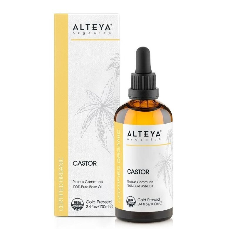 Organic castor oil (ricinus communis) - riitsinus ehk kastoorõli ALTEYA, 100ml hind ja info | Eeterlikud ja kosmeetilised õlid | kaup24.ee