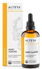 Organic sweet almond oil (prunus amygdalus dulcis) - magusmandli õli ALTEYA, 100ml hind ja info | Kehakreemid, kehaspreid | kaup24.ee