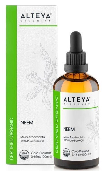 Organic neem oil (melia azadirachta) - neemi õli ALTEYA, 100ml hind ja info | Eeterlikud ja kosmeetilised õlid | kaup24.ee