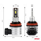 Led esitule pirnid Amio 03333, H8/H9/H11 H-mini hind ja info | Lisaseadmed | kaup24.ee