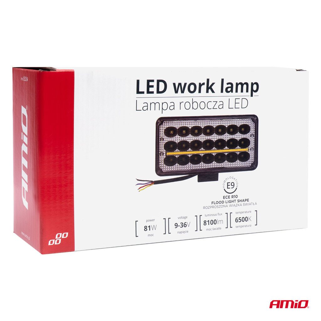 Töötuli 27LED Flood 9-36V AWL43 Amio 03254 цена и информация | Lisaseadmed | kaup24.ee