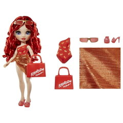 Moenukk Rainbow High Swim & Style Ruby Anderson, punane hind ja info | Tüdrukute mänguasjad | kaup24.ee