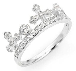 Amen Originaal hõbedane sõrmus tsirkoonidega Crowns AC1 hind ja info | Sõrmused | kaup24.ee