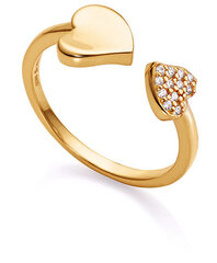 Viceroy Нежное позолоченное кольцо с сердечками San Valentin 13125A01 цена и информация | Кольцо | kaup24.ee