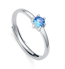 Viceroy Charming silver ring with blue zircon Clasica 9115A01 цена и информация | Кольцо | kaup24.ee