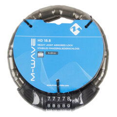 Trosslukk M-Wave HD 18.8, 18x800mm, koodiga hind ja info | Rattalukud | kaup24.ee