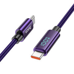Hoco U125 USB-C to USB-C 100W 1,2m hind ja info | Mobiiltelefonide kaablid | kaup24.ee
