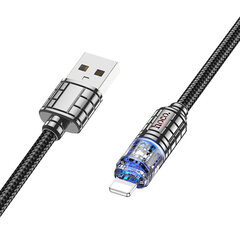 Hoco U122 USB-A to Lightning LED 12W 1,2m цена и информация | Кабели для телефонов | kaup24.ee