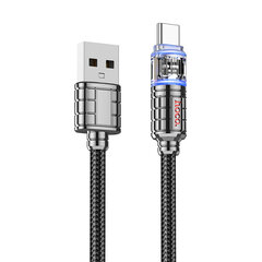 Hoco U122 USB-A to USB-C LED 15W 1,2m цена и информация | Borofone 43757-uniw | kaup24.ee