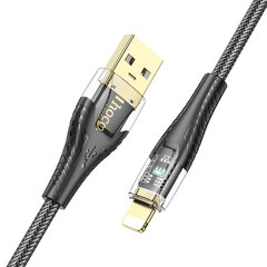 Hoco U121 USB-A to Lightning LED 12W 1,2m цена и информация | Borofone 43757-uniw | kaup24.ee