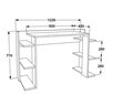 Laud Asir, 122,7x77x45 cm, pruun/must hind ja info | Arvutilauad, kirjutuslauad | kaup24.ee
