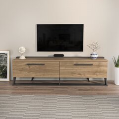 TV alus Asir, 163,8x46,8x36,6 cm, pruun/must цена и информация | Тумбы под телевизор | kaup24.ee