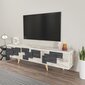 TV alus Asir, 160x45x35 cm, must/valge цена и информация | TV alused | kaup24.ee