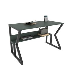 Стол Asir, 120х72,8х60 см, зеленый/черный цена и информация | Компьютерные, письменные столы | kaup24.ee