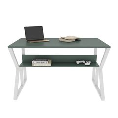 Стол Asir, 120х72,8х60 см, зеленый/белый цена и информация | Компьютерные, письменные столы | kaup24.ee