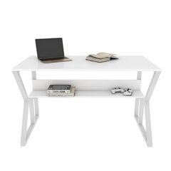 Стол Asir, 120х72,8х60 см, белый цена и информация | Компьютерные, письменные столы | kaup24.ee