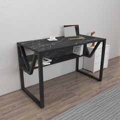 Laud Asir, 120x72,8x60 cm, must hind ja info | Arvutilauad, kirjutuslauad | kaup24.ee