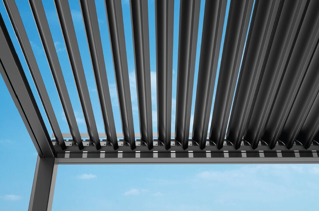 Varikatus Sky Pergola, 3x3m, hall цена и информация | Varikatused ja aiapaviljonid | kaup24.ee