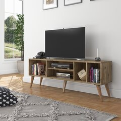 TV alus Asir, 160x57,6x35 cm, pruun цена и информация | Тумбы под телевизор | kaup24.ee