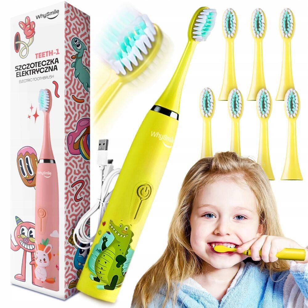 Elektriline hambahari lastele, kollane hind ja info | Elektrilised hambaharjad | kaup24.ee