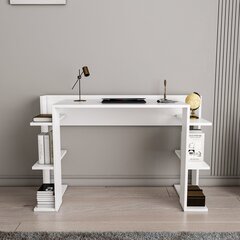 Laud Asir, 122,7x77x45 cm, valge hind ja info | Arvutilauad, kirjutuslauad | kaup24.ee