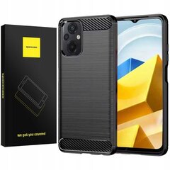 Spacecase Carbon Xiaomi Poco M5 hind ja info | Telefoni kaaned, ümbrised | kaup24.ee