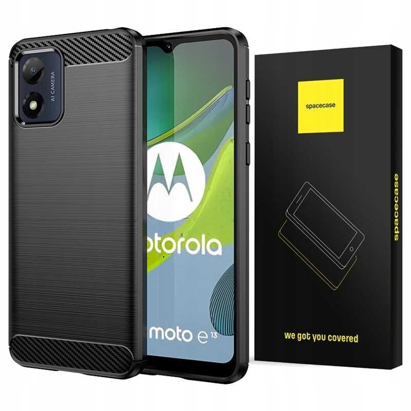Spacecase Carbon Motorola Moto E13 hind ja info | Telefoni kaaned, ümbrised | kaup24.ee