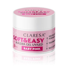 Küünegeel Claresa Soft&Easy Builder Gel Baby Pink, 12 g цена и информация | Лаки для ногтей, укрепители для ногтей | kaup24.ee