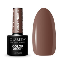 Hübriid küünelakk Claresa Color Soak Off Perfect Nude 3, 5 g hind ja info | Küünelakid, küünetugevdajad | kaup24.ee