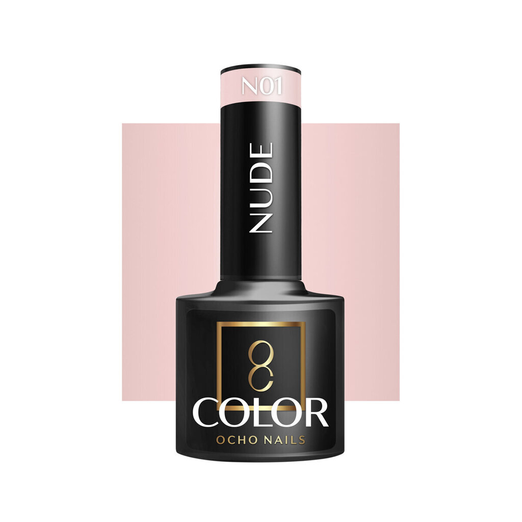 Hübriid küünelakk Ocho Nails Color Nude N01, 5 g hind ja info | Küünelakid, küünetugevdajad | kaup24.ee