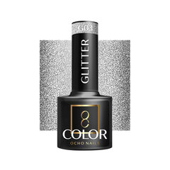 Hübriid küünelakk Ocho Nails Color Glitter G03, 5 g цена и информация | Лаки для ногтей, укрепители для ногтей | kaup24.ee