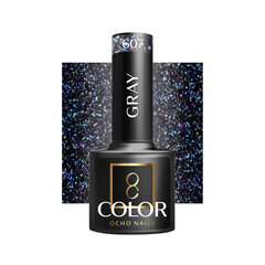 Hübriid küünelakk Ocho Nails Color Grey 607, 5 g hind ja info | Küünelakid, küünetugevdajad | kaup24.ee