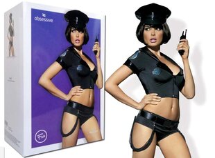 Politseiniku kostüüm Obsessive, 5-osaline hind ja info | Naiste sekspesu | kaup24.ee
