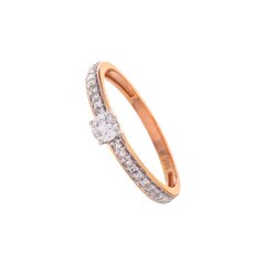 Kuldsõrmus teemantidega naistele hind ja info | Sõrmused | kaup24.ee