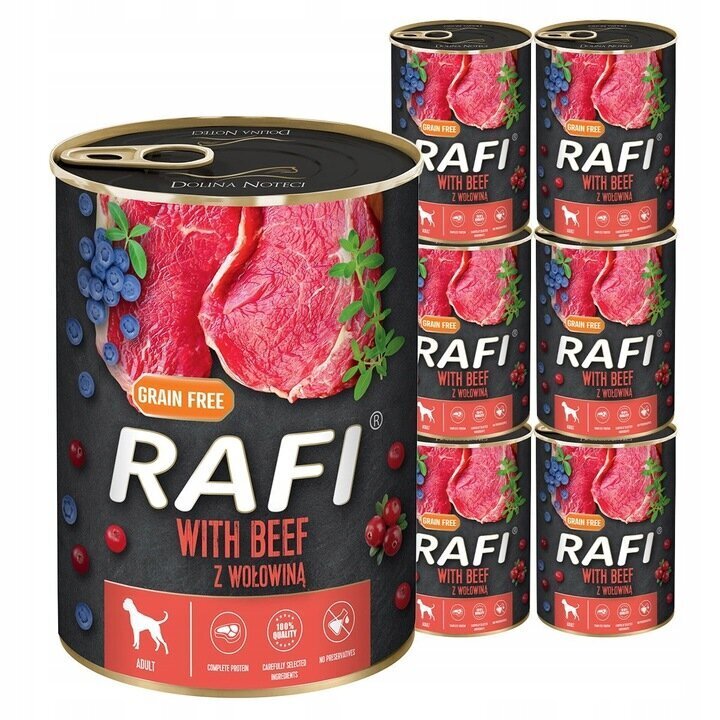 Konserv Rafi veiselihaga, 400 g, 24 tk hind ja info | Konservid koertele | kaup24.ee